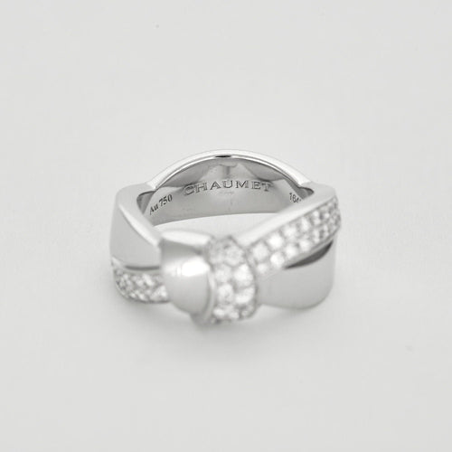 Bague 49 CHAUMET - Bague Liens Séduction en or blanc et diamants 58 Facettes