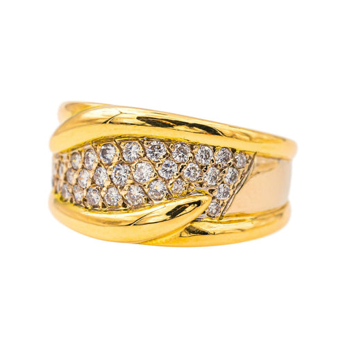 Bague 54 Bague  Bandeau Or jaune Diamant 58 Facettes 4292214RV