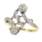 Vintage Belle Epoque diamond Toi & Moi engagement ring 