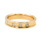 Bague 54 Bague Demi-alliance Or jaune Diamant 58 Facettes 3261222CN