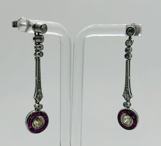 Boucles d'oreilles Boucles d'oreilles Rubi Art Déco œil d'oiseau 58 Facettes 50203