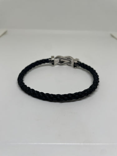 Bracelet FRED - Bracelet chance infinie or blanc GM 58 Facettes