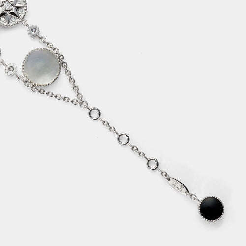 Bracelet DIOR - Bracelet Rose des Vents en or blanc, nacre, onyx et diamants 58 Facettes