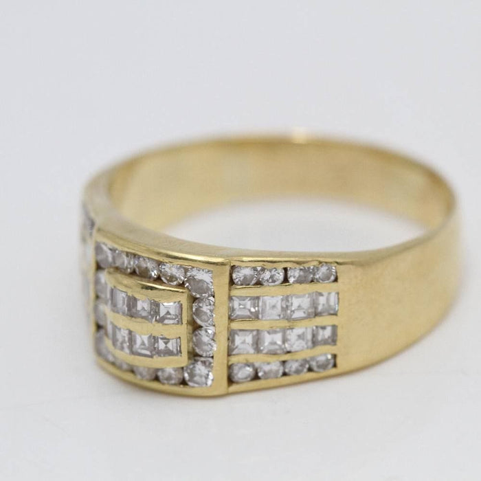 Bague 68-78 Bague tampon en or avec diamants 58 Facettes E361949