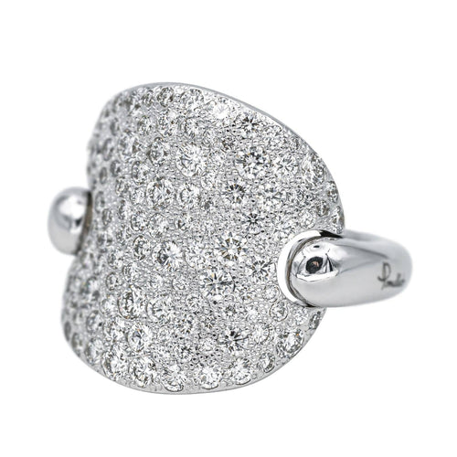 Bague 56 Pomellato  Bague Sabbia Or blanc Diamant 58 Facettes 4621184CN