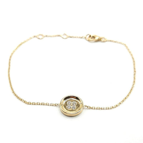 Bracelet Bracelet or jaune diamants signé Ely Bela 58 Facettes