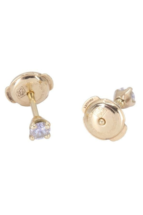 Boucles d'oreilles Clous d'oreille or jaune diamants 58 Facettes 075431