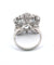 Bague 57 Bague en or blanc avec aigue-marine et diamants 58 Facettes