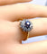 Bague 53 Bague marguerite en or, saphir et diamants 58 Facettes AB572