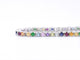 Bracelet Bracelet tennis en or blanc avec pierres précieuses multicolores 58 Facettes 2292