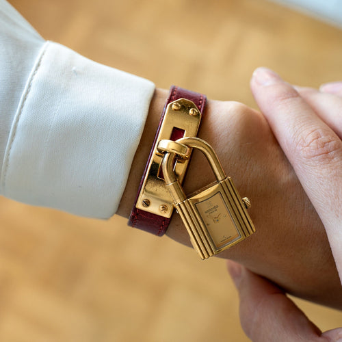 Hermès Kelly - Champagne dial 58 Facettes