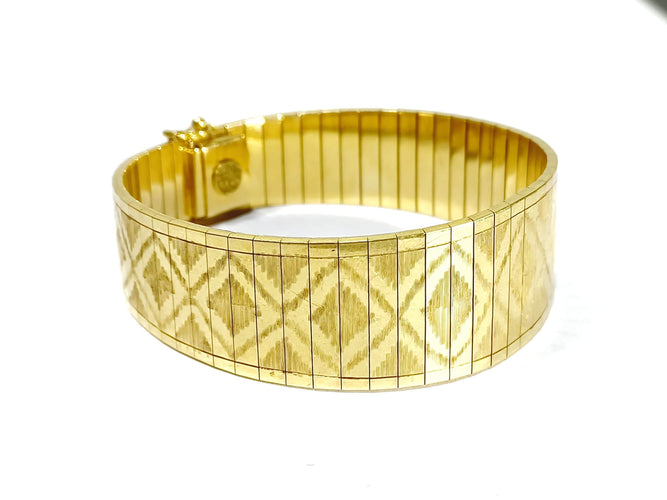 Bracelet Bracelet Articulé En Or 1970 58 Facettes