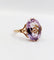 Bague 60 Bague cocktail or rose améthyste (circa 1900) 58 Facettes A05941