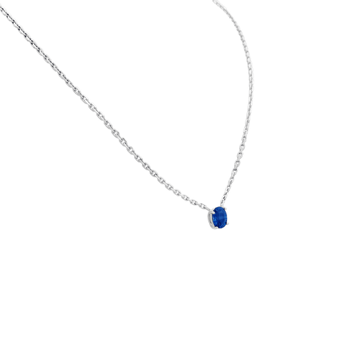 Collier Collier or blanc, saphir. 58 Facettes 34761