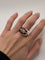 Bague 55.5 Bague Tank vintage en or rose 18k et diamants, rubis 58 Facettes