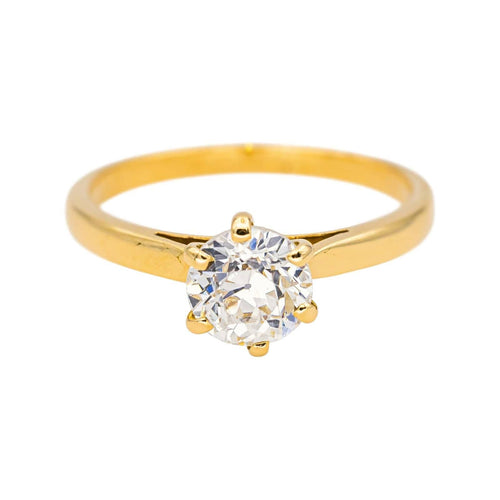 Bague 48.5 Bague Solitaire Or jaune Diamant 58 Facettes 4745026CN