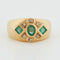 Bague 55 Bague Or Jaune - Emeraudes et Diamants 58 Facettes RÉF 6200/10