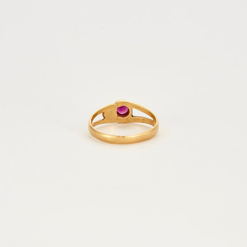 Bague 53 Bague saphir rose 58 Facettes LP579