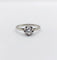 Bague 53 Bague solitaire art deco or blanc 18k diamant 0,22 carat (circa 1930) 58 Facettes A06143