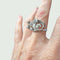 Bague 54.5 BAGUE STYLE RÉTRO PÉRIODE 1940-1945 en PLATINE avec DIAMANTS 58 Facettes Q993A