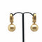 Boucles d'oreilles Boucles d'oreilles en perles couleur champagne or brossé, 58 Facettes
