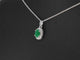 Pendentif Pendentif entourage en or blanc avec diamants et émeraude 58 Facettes 2018