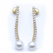 Boucles d'oreilles Boucles d'oreilles longues en perles et or jaune 58 Facettes N102861LF