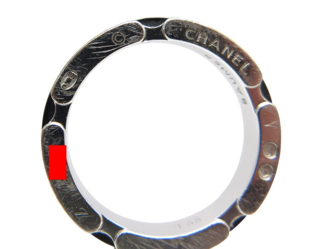 Bague 55 bague CHANEL ultra pm j3092 t55 en or blanc 18k ceramique noire 58 Facettes 271539