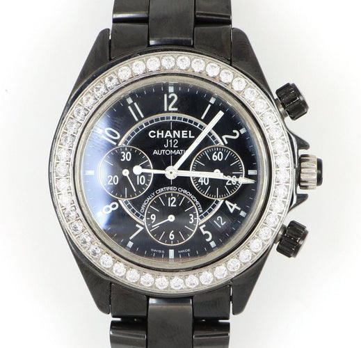Montre CHANEL - Montre personnalisée J12 Automatique en céramique noire - Sans prix de réserve - 2000-2010 58 Facettes
