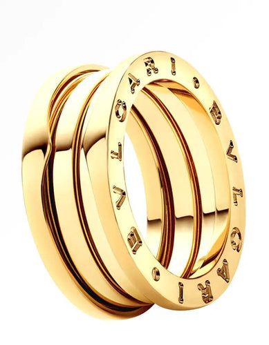 Bague b.zero1 à 3 anneaux en or rose