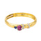 Bracelet Bracelet  Jonc Or jaune Rubis, Saphir, Diamant 58 Facettes 4423005CN