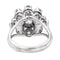 Bague 53.5 Bague Marguerite Or blanc Diamant 58 Facettes 3819025CN