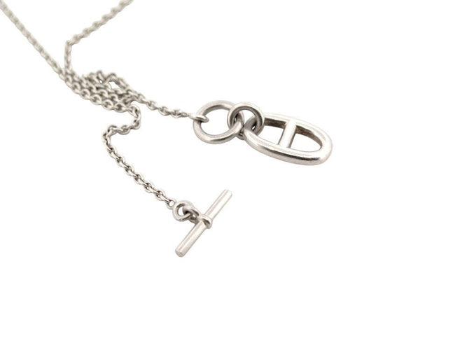 Collier collier HERMES pendentif chaine d'ancre h104141bv00 en argent 58 Facettes 267069
