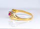 Bague 54 Bague or jaune et rubis 58 Facettes AB515