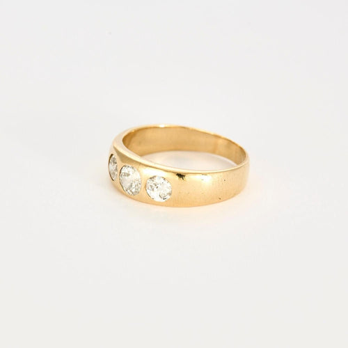 Bague 57 Bague or Jaune sertie de diamants 58 Facettes 1-0000171/4