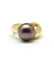 Bague 49 Bague - Or jaune Perle de Tahiti 58 Facettes 160265R