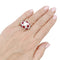 Bague 52 Bague platine, diamants, rubis. 58 Facettes 33584