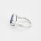 Bague 53,5 Bague en or blanc, saphir et diamants 58 Facettes LJ21