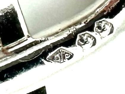 Bracelet HERMES. Collection "Boucle sellier", bracelet argent 925/00 58 Facettes