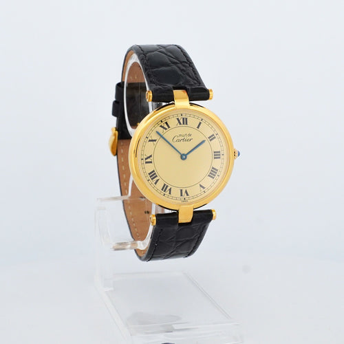 Cartier Must Vendôme - Lemon roman dial - LM 58 Facettes