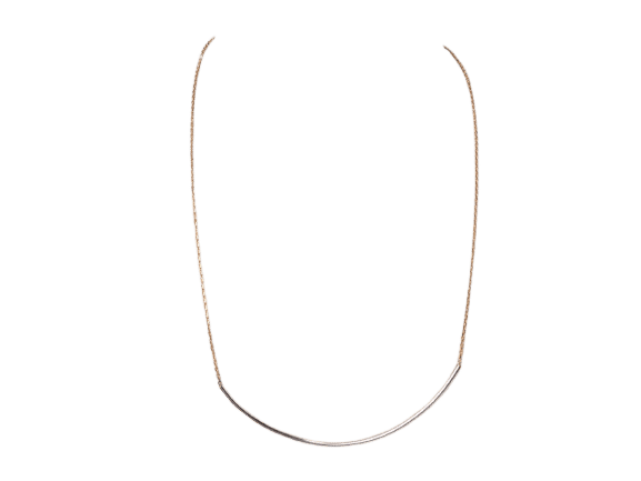 Collier Collier arc en or bicolore 58 Facettes F4646