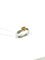 Bague 57 Bague en Or Blanc, Diamants et Citrine 58 Facettes