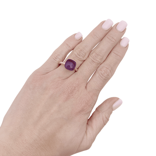 Bague 50 Bague Pomellato, collection "Nudo Classic", or rose et améthyste. 58 Facettes 34367
