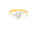Bague 53 Bague Solitaire Or jaune, Or blanc Diamant 58 Facettes 730600CN