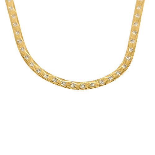 Collier Collier en Or jaune & blanc 18k 58 Facettes THI0310