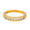 Bague 53 Bague  Demi-alliance  Or jaune Diamant 58 Facettes 4153442CN