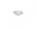 Bague Bague en or et platine sertie d'un diamant taille princesse 58 Facettes 14085