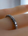 Bague 50 Alliance en or blanc 18 carats en diamants 1,50 carat 58 Facettes AB461bis