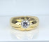 Bague 58 Bague jonc en or jaune 18 carats et diamants 0,50 carat 58 Facettes AB590bis