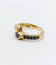 Bague 55.5 Bague toi et moi vintage or 18k diamant 0.35 carat et saphirs 58 Facettes A02998